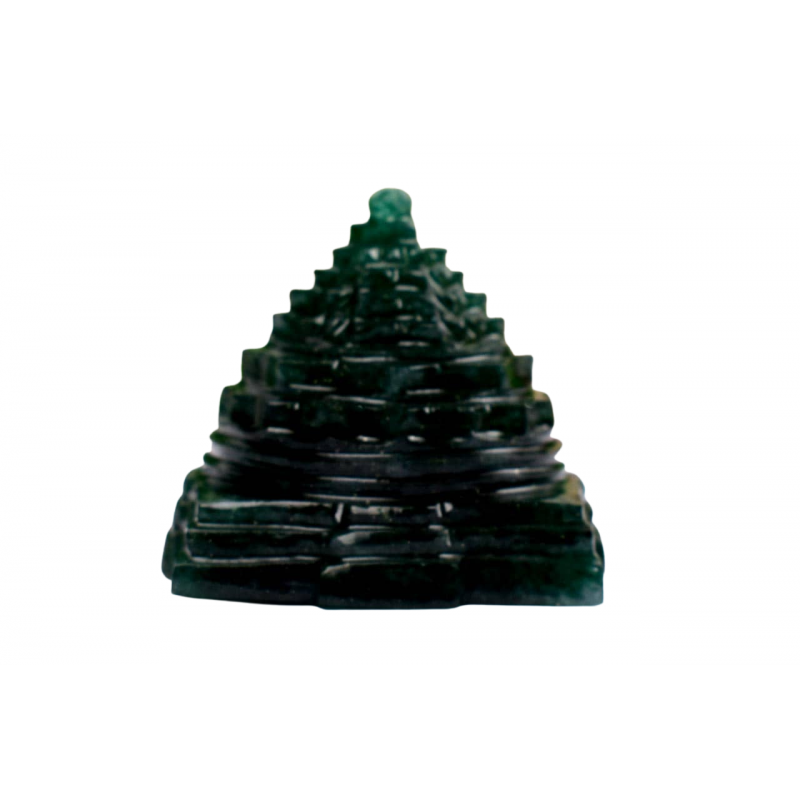 Shree Yantra In Natural Green Jade 92 Gms